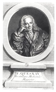 Portrait de François Quesnay (1694-1774) gravé par Johan Georg Wille (1715-1808)